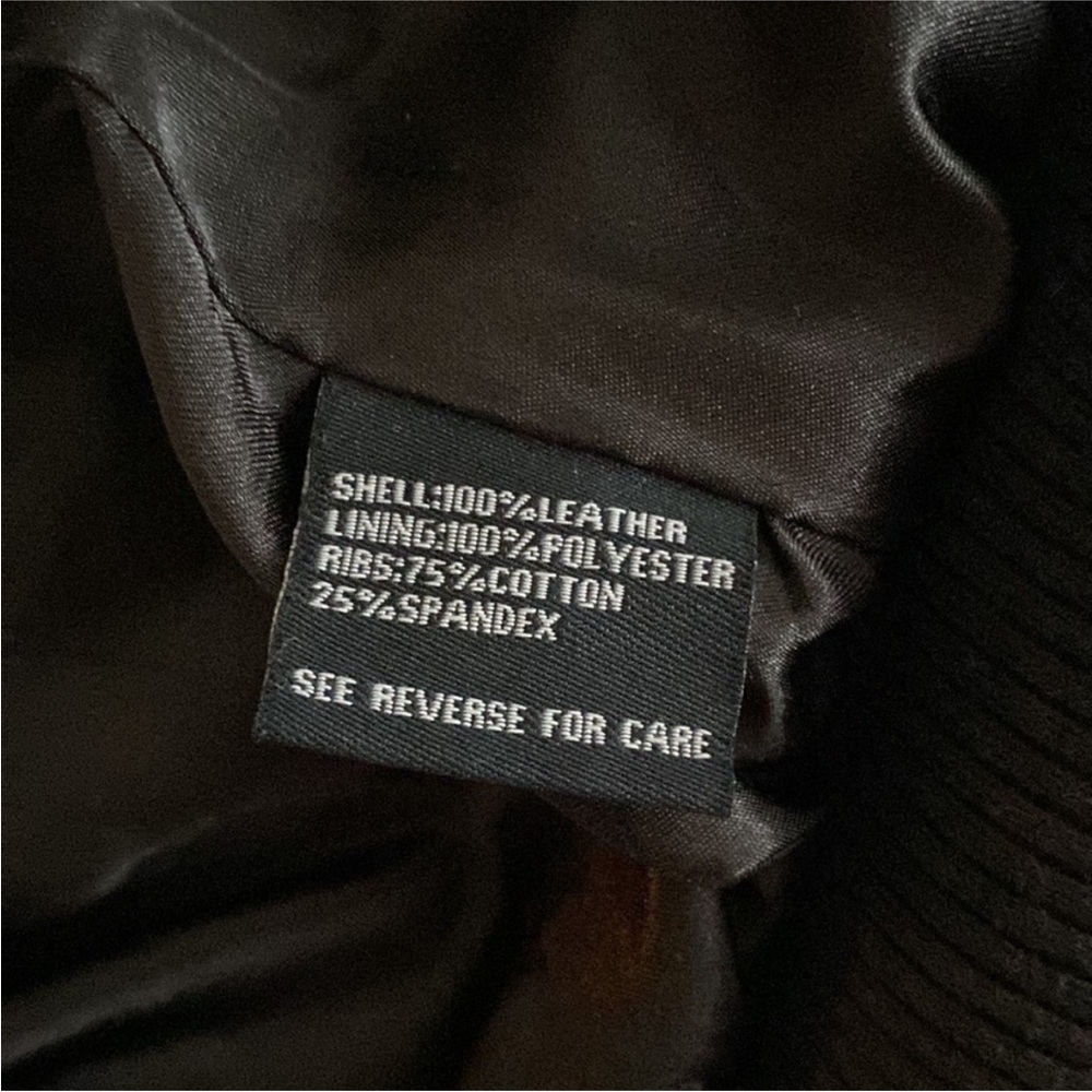 Vita 100% Leather Jacket - Black (Size Small) - Picture 8 of 8